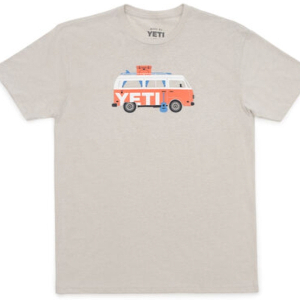 Yeti Volkswagen Bus Graphic T Shirt unisex size Small